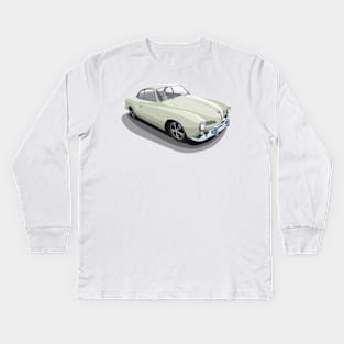 karmann ghia in beige Kids Long Sleeve T-Shirt